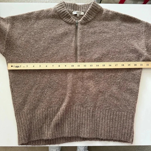 Madewell York Half-Zip Wool Alpaca Blend Pullover Sweater Women’s size small - Picture 12 of 12